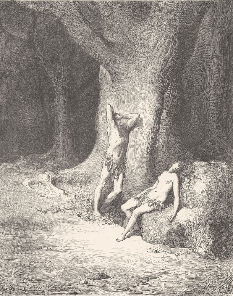 MILTON PARADISE LOST. Nor only rained eyes, but high winds worse began c1886